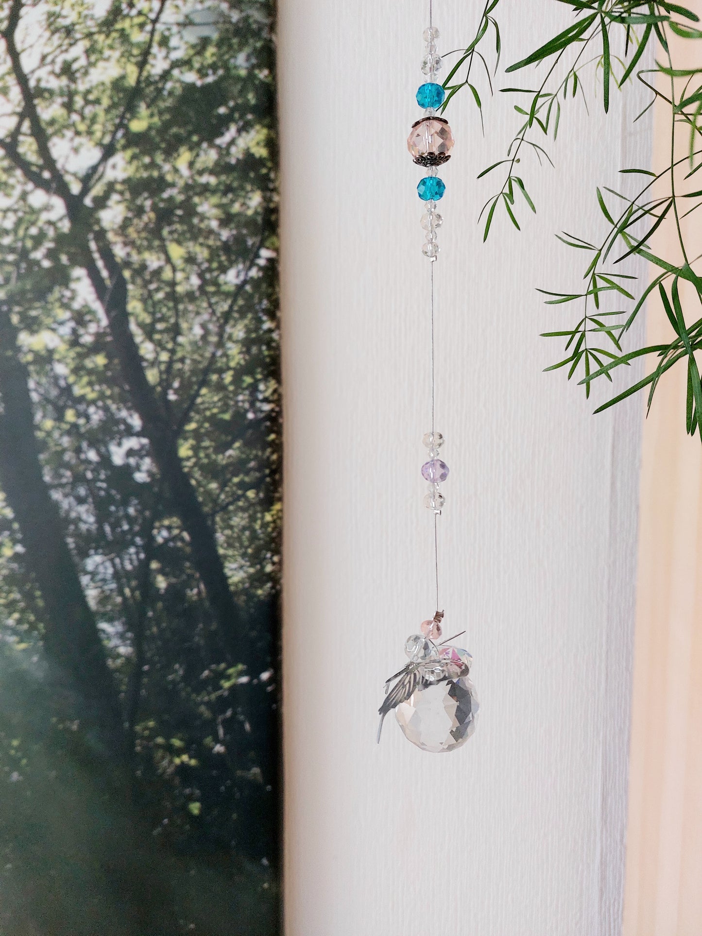Butterfly Suncatcher Hanging Crystals Prism Rainbow Maker