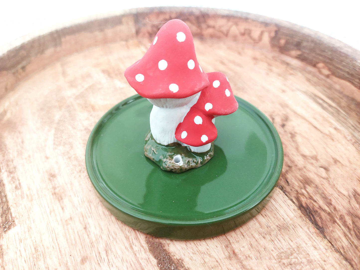 Ceramic Mushroom Incense Stick Burner / Holder