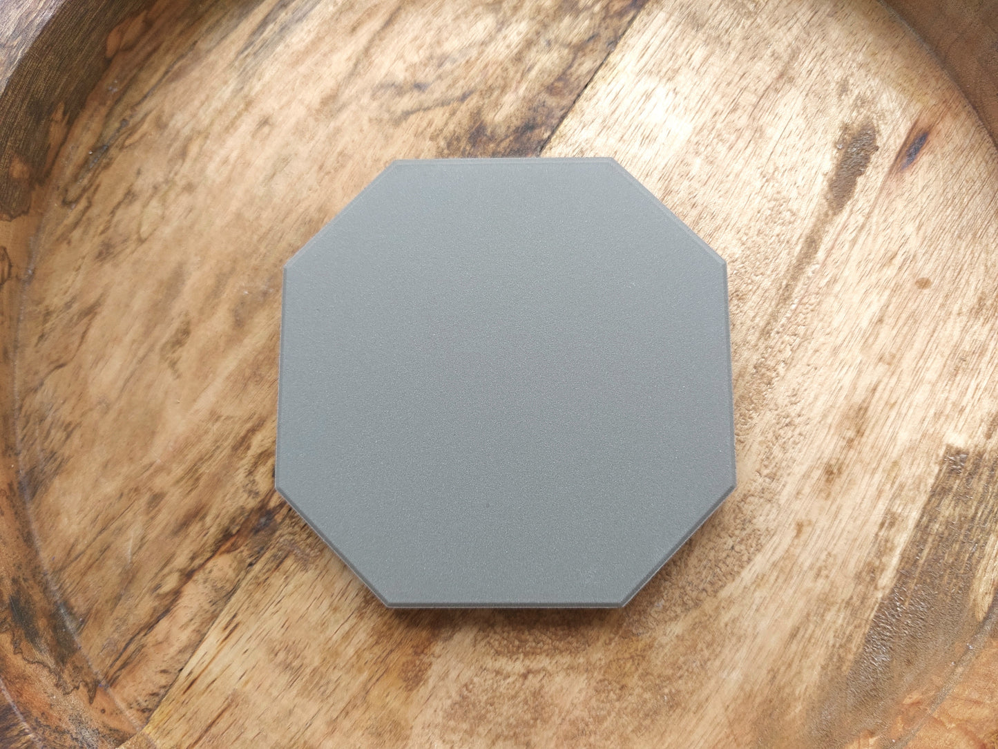 Ceramic Matte Grey Octagon Coasters