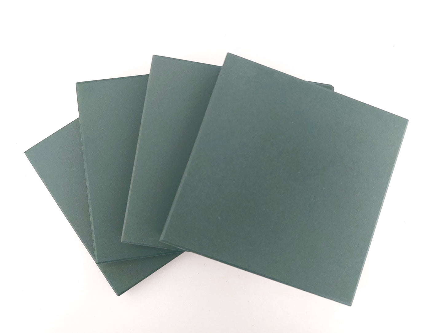 Ceramic Matte Green Coasters