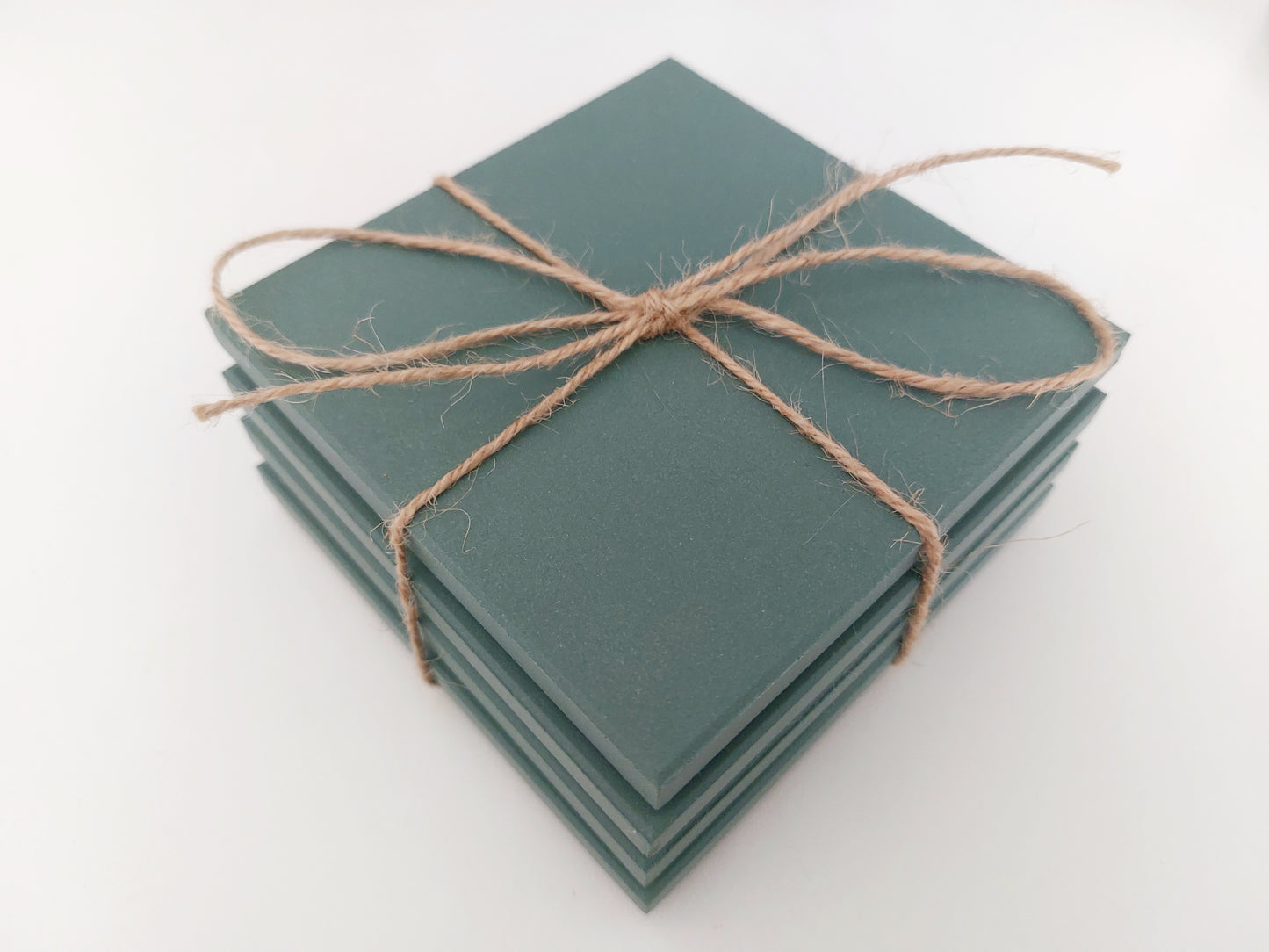 Ceramic Matte Green Coasters
