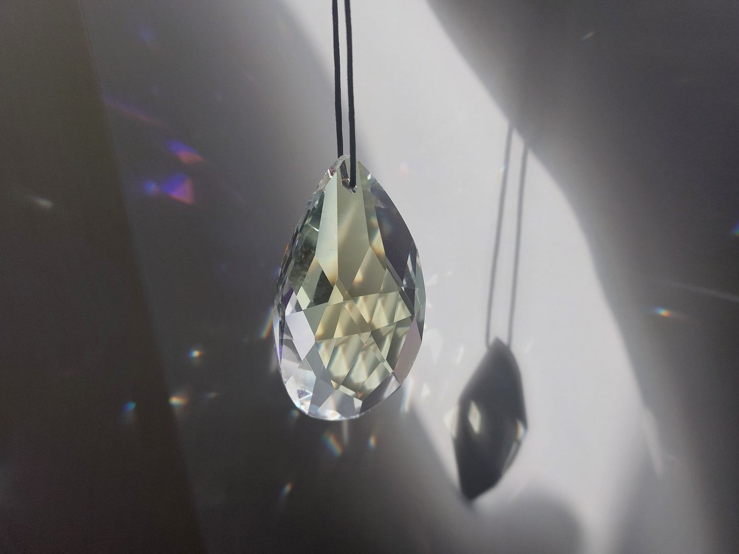 Large Hanging Crystals Prism Rainbow Maker Suncatcher 76mm