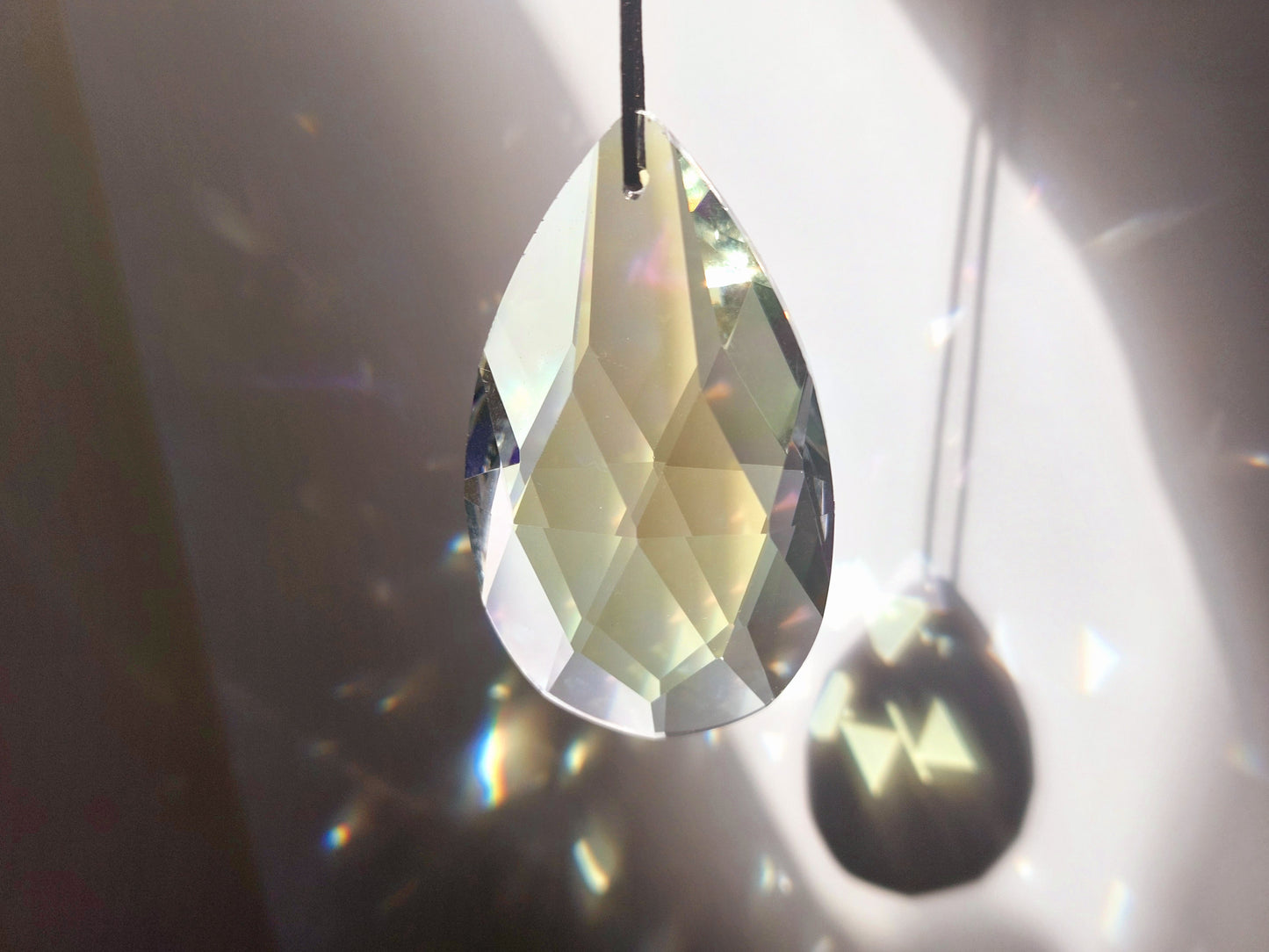 Large Hanging Crystals Prism Rainbow Maker Suncatcher 76mm