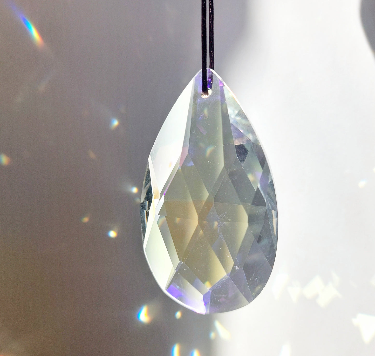 Large Hanging Crystals Prism Rainbow Maker Suncatcher 76mm