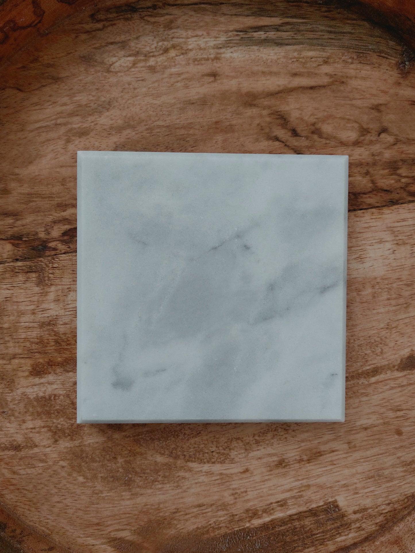 Smooth Natural Marble coasters set