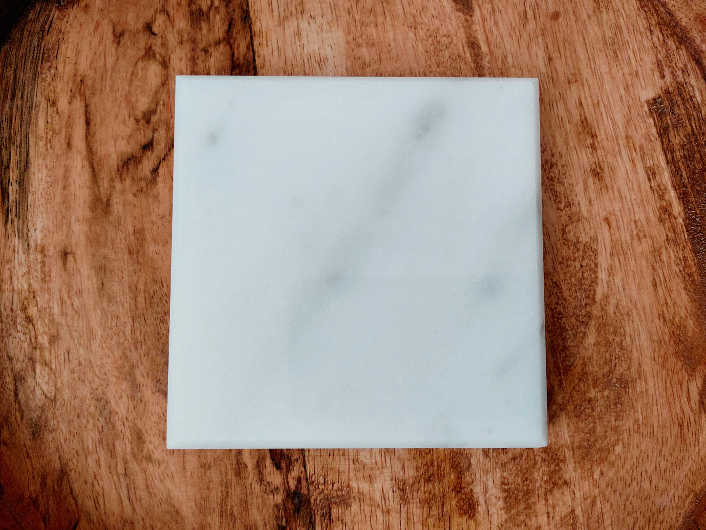Smooth Natural Marble coasters set