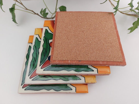 Ceramic Flower Coasters