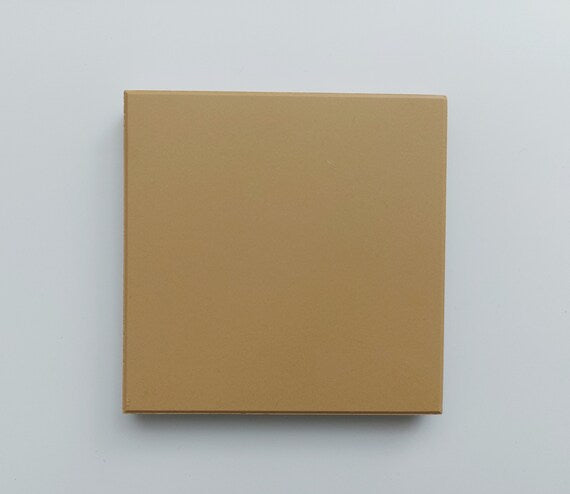 Ceramic Matte Yellow Coasters