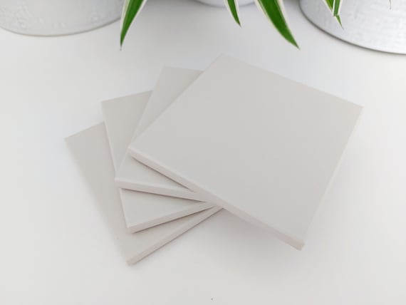 Ceramic Matte White Coasters