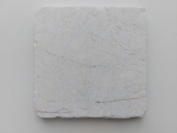 Rustic Tumbled Natural Marble coasters set