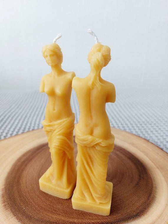 Beeswax Venus de Milo Candle