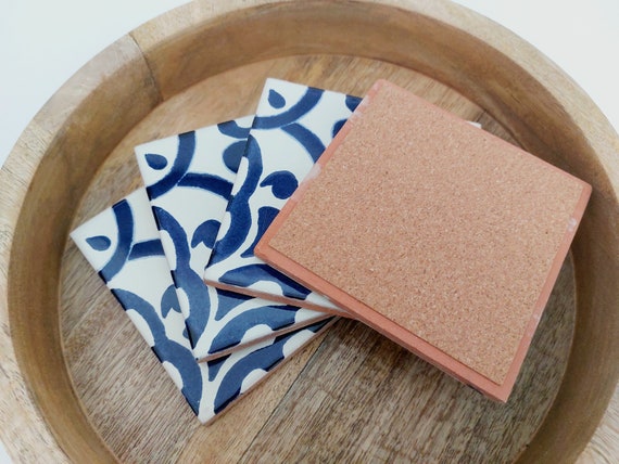 Ceramic Mix Blue and White Coasters