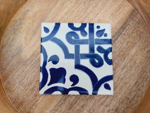 Ceramic Mix Blue and White Coasters