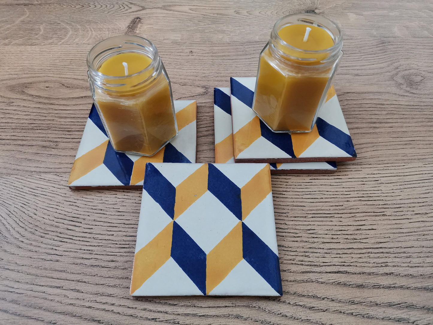 Ceramic Mix colours Geometric Coasters