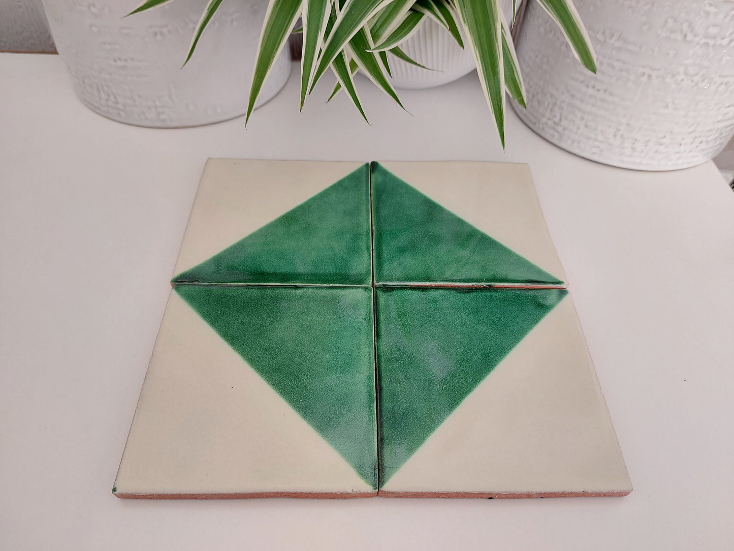 Ceramic Coasters Geometric Pattern