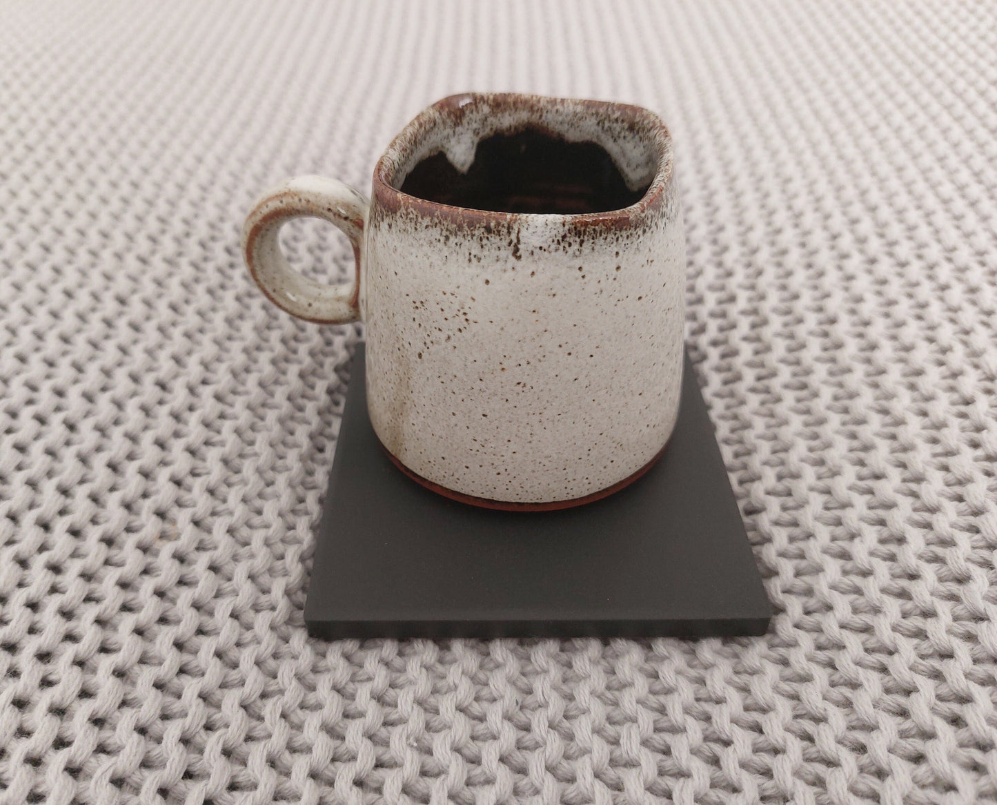 Ceramic Matte Black Coasters