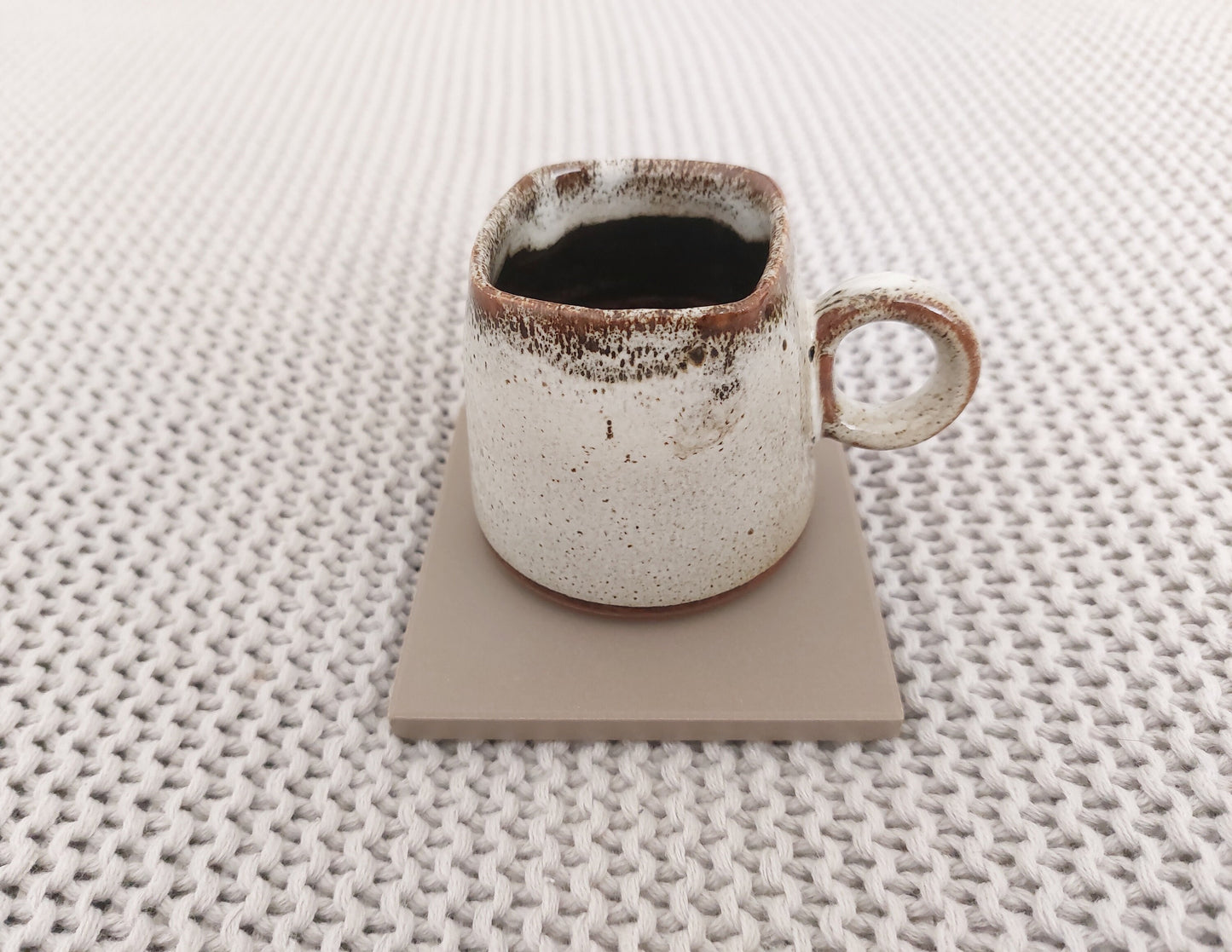 Ceramic Matte Grey Coasters
