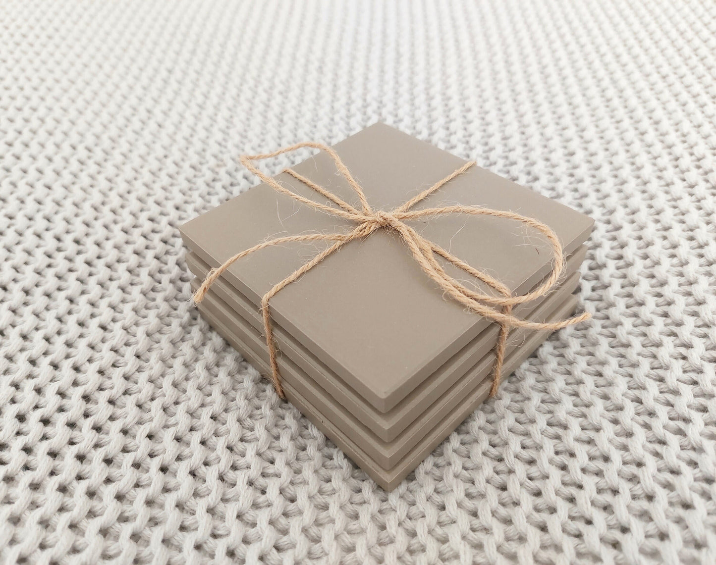 Ceramic Matte Grey Coasters