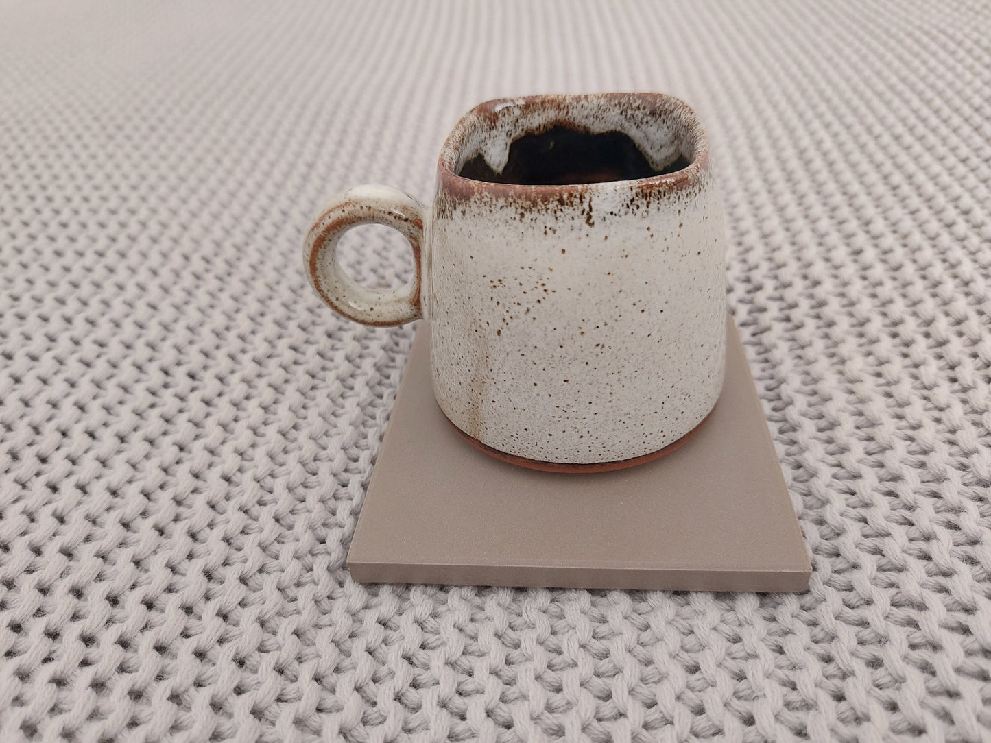 Ceramic Matte Grey Coasters