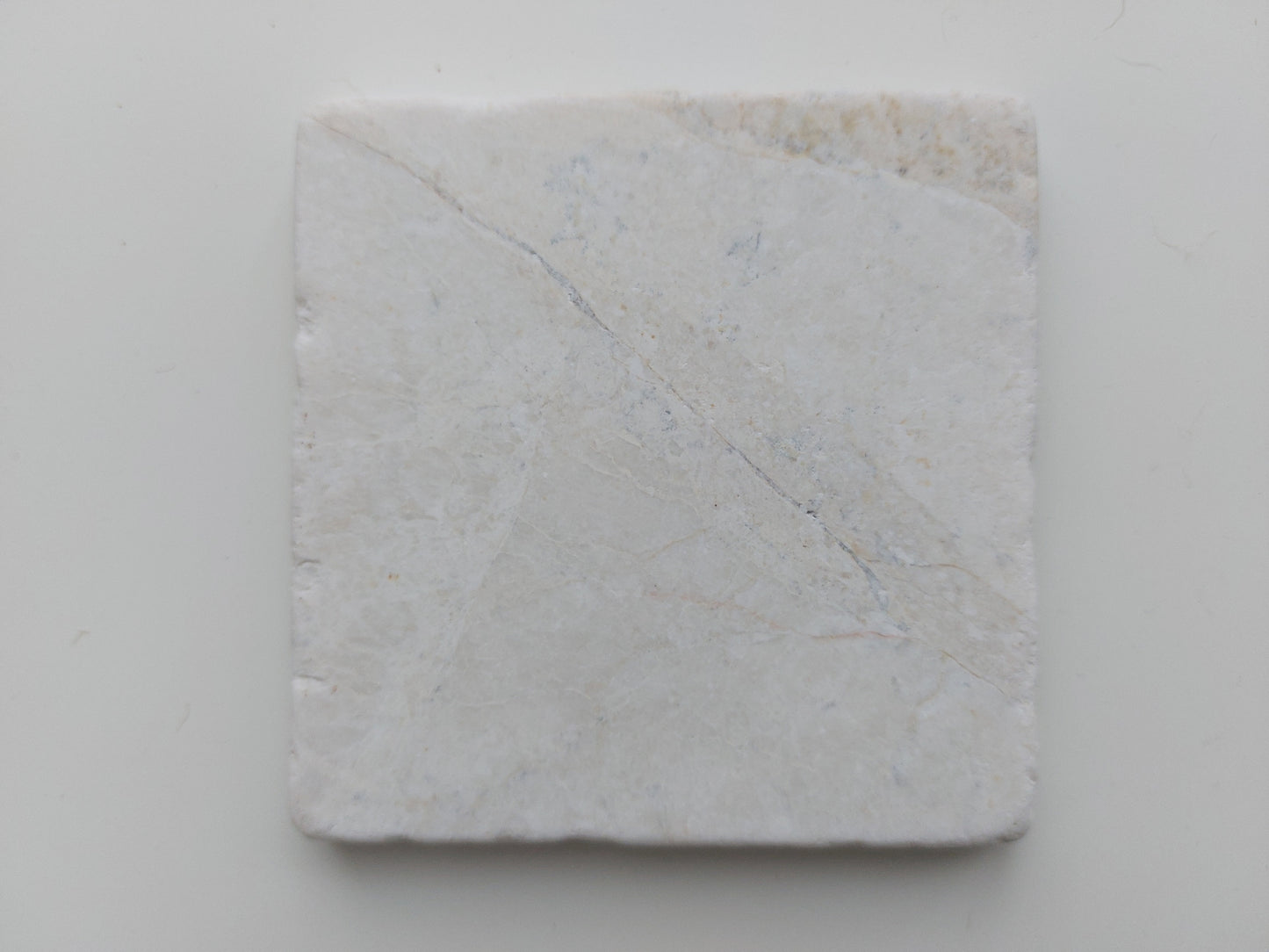Rustic Tumbled Natural Marble coasters set