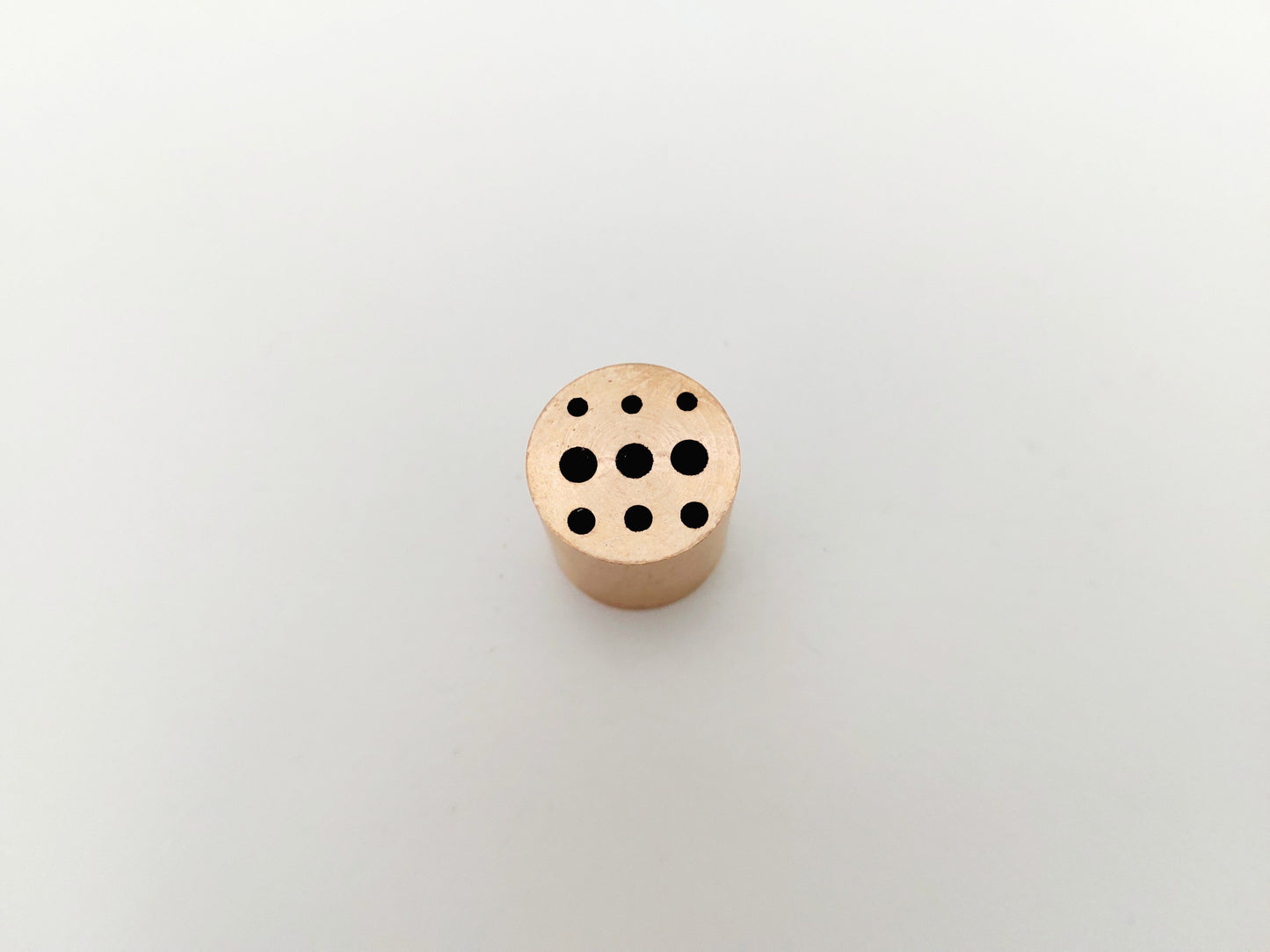 Stylish Minimal Gold Brass Cylinder Incense Stick Holder