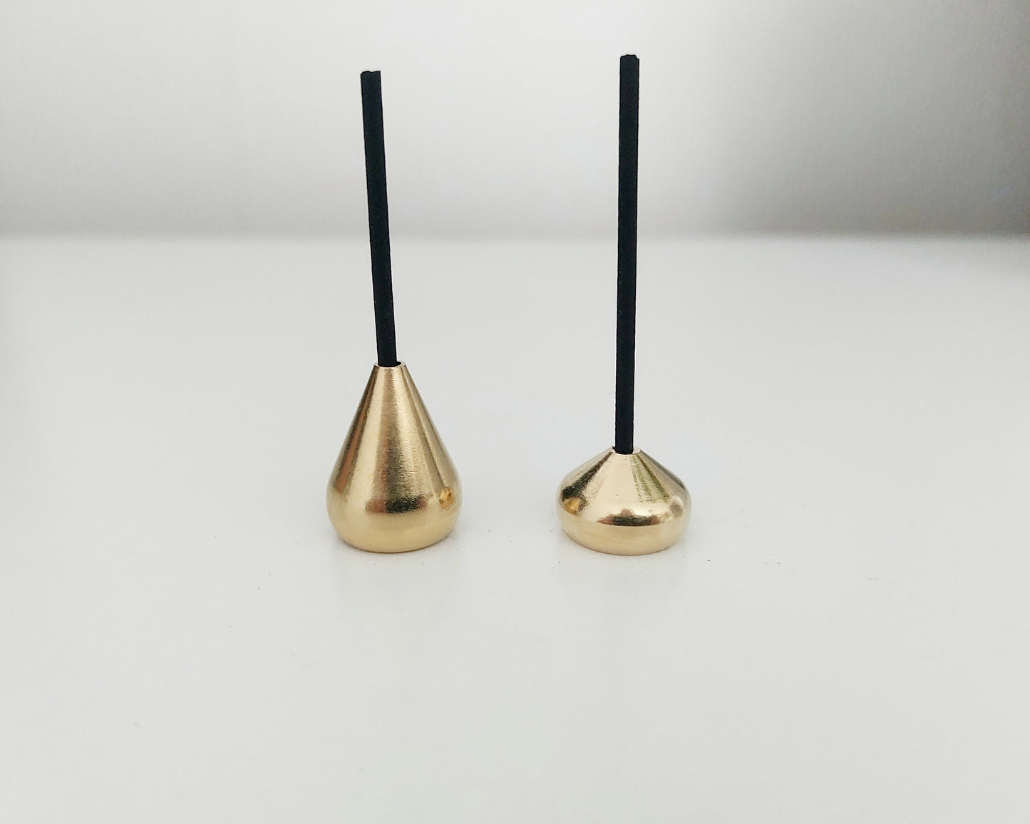 Gold brass Water Drop Shape Mini Incense Stick Holder