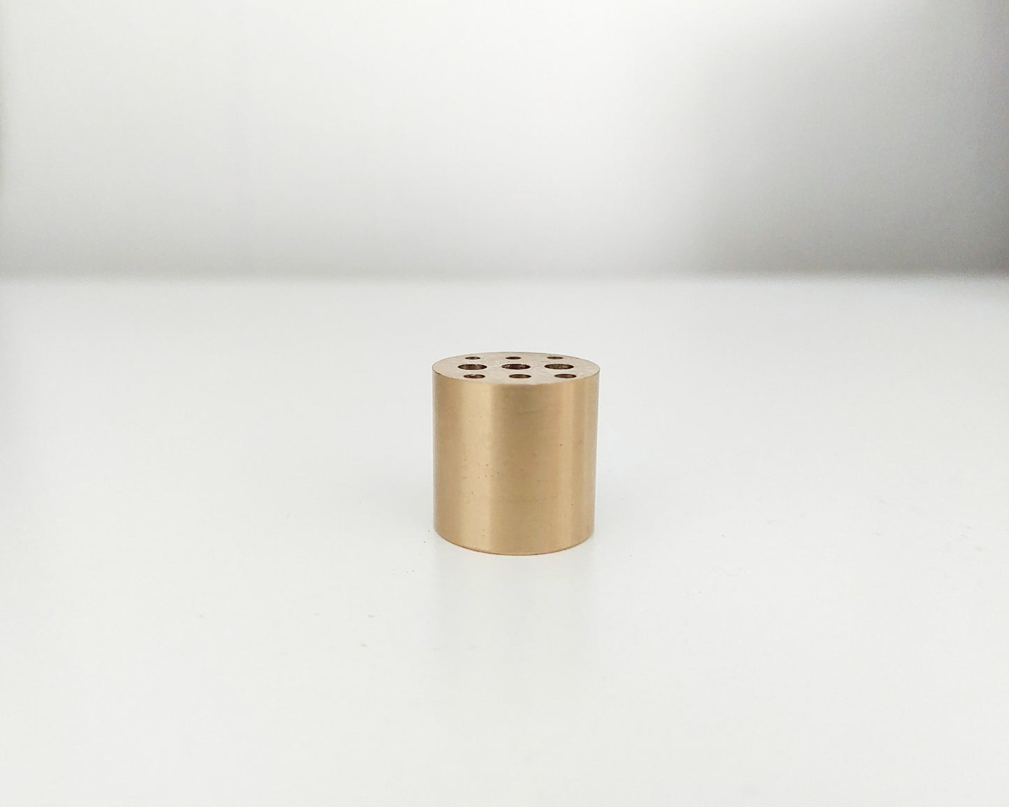 Stylish Minimal Gold Brass Cylinder Incense Stick Holder