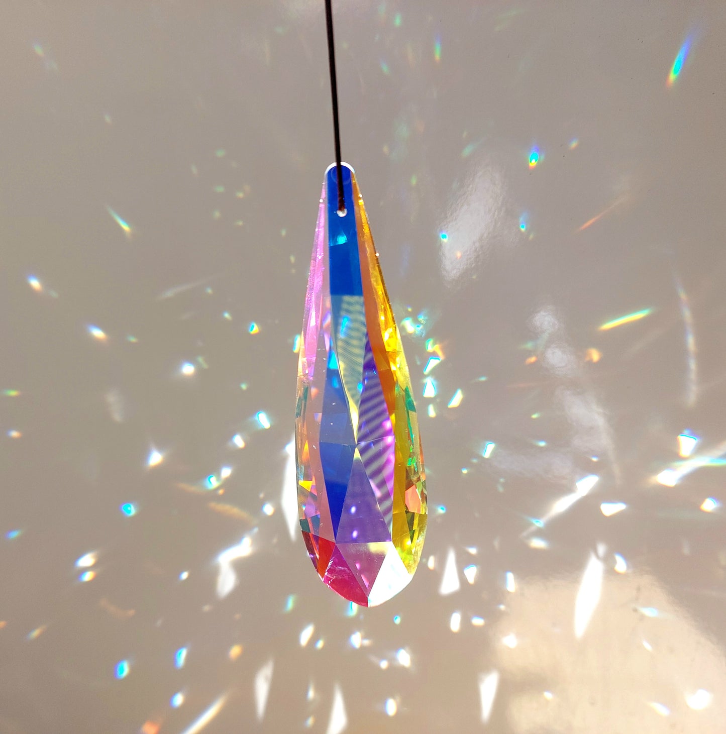 Large Hanging Crystals Prism Rainbow Maker Suncatcher 120mm