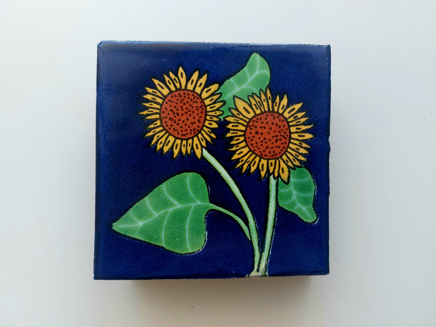 Ceramic Sunflowers Coasters