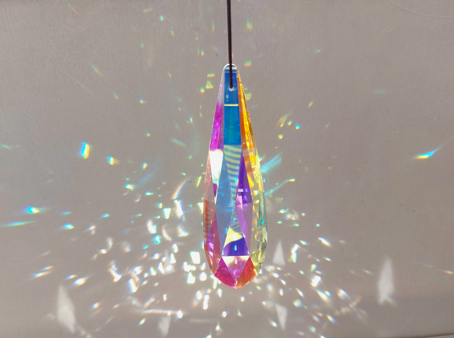 Large Hanging Crystals Prism Rainbow Maker Suncatcher 120mm