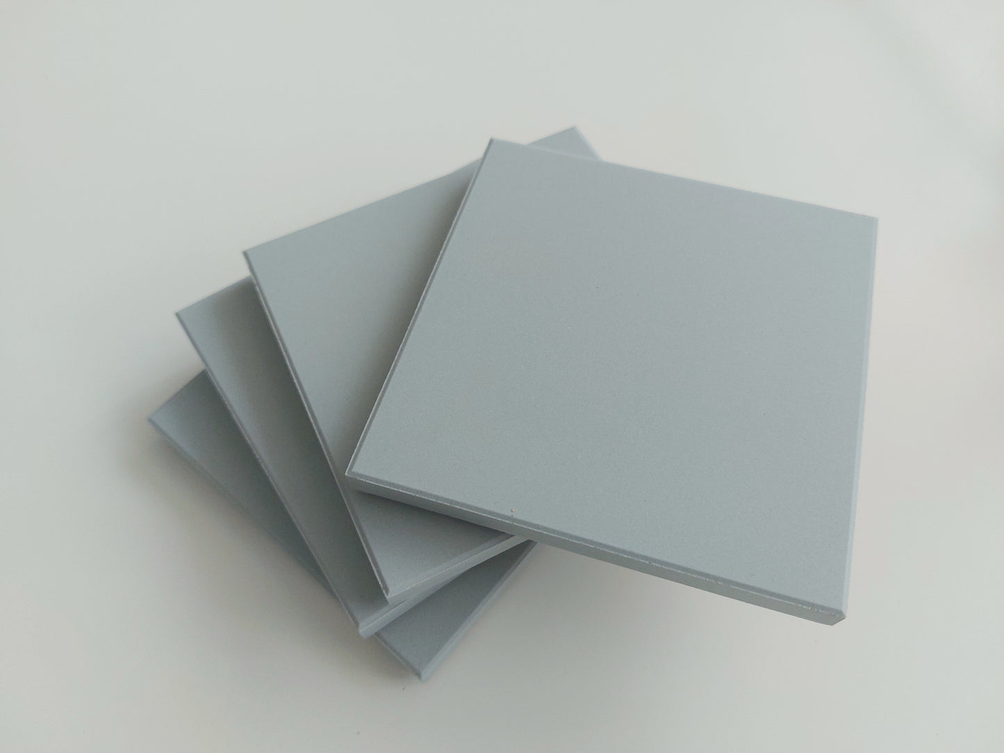 Ceramic Matte Faded Blue coasters