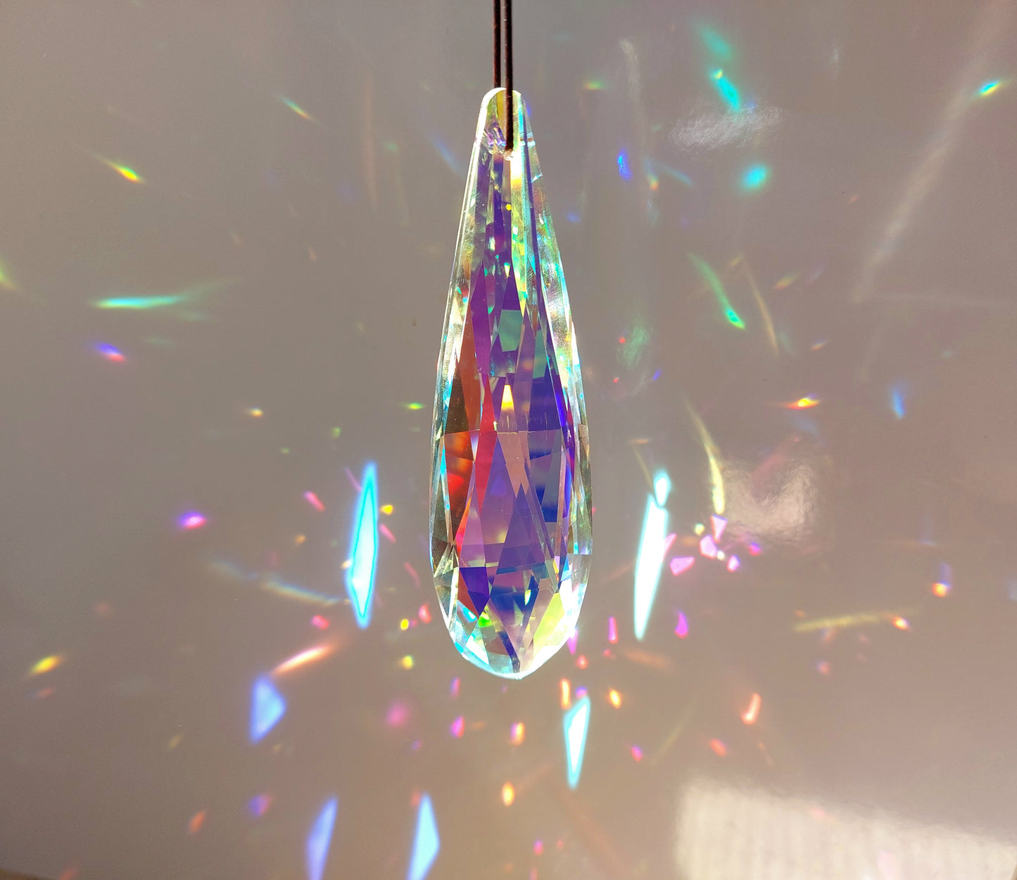 Large Hanging Crystals Prism Rainbow Maker Suncatcher 120mm