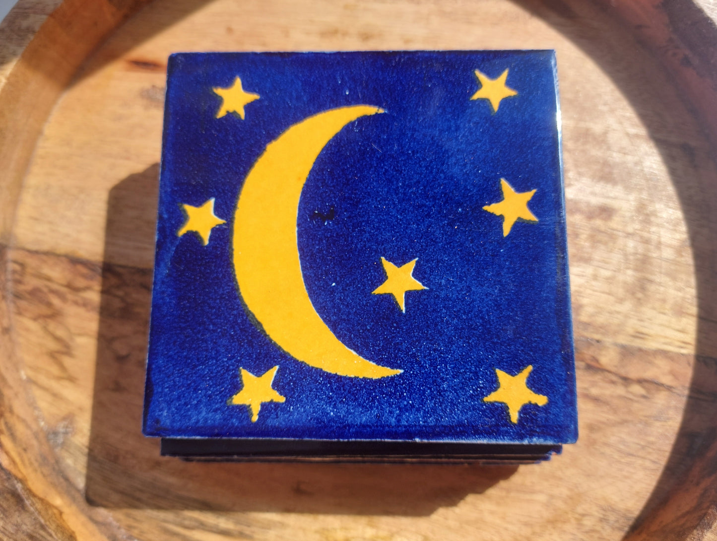 Ceramic Moon And Stars Coasters