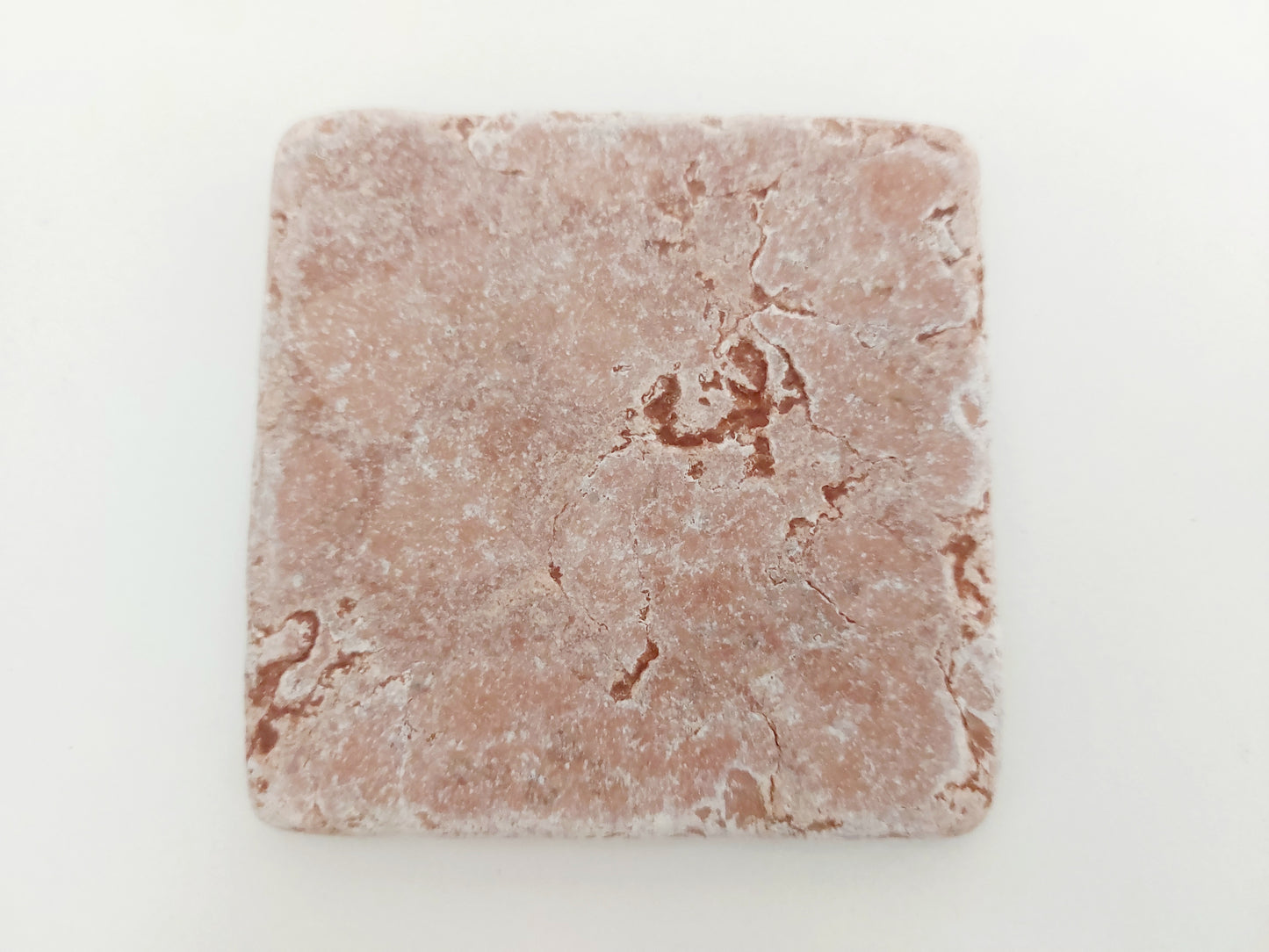 Rustic Tumbled Natural Rose Marble Coasters set
