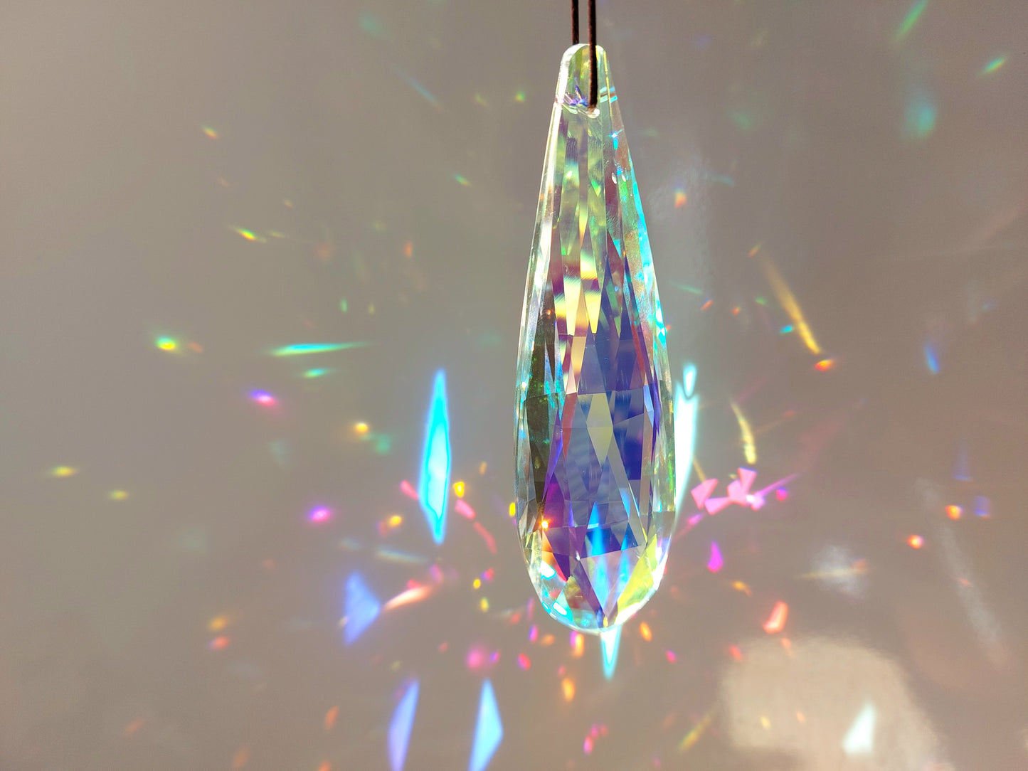 Large Hanging Crystals Prism Rainbow Maker Suncatcher 120mm