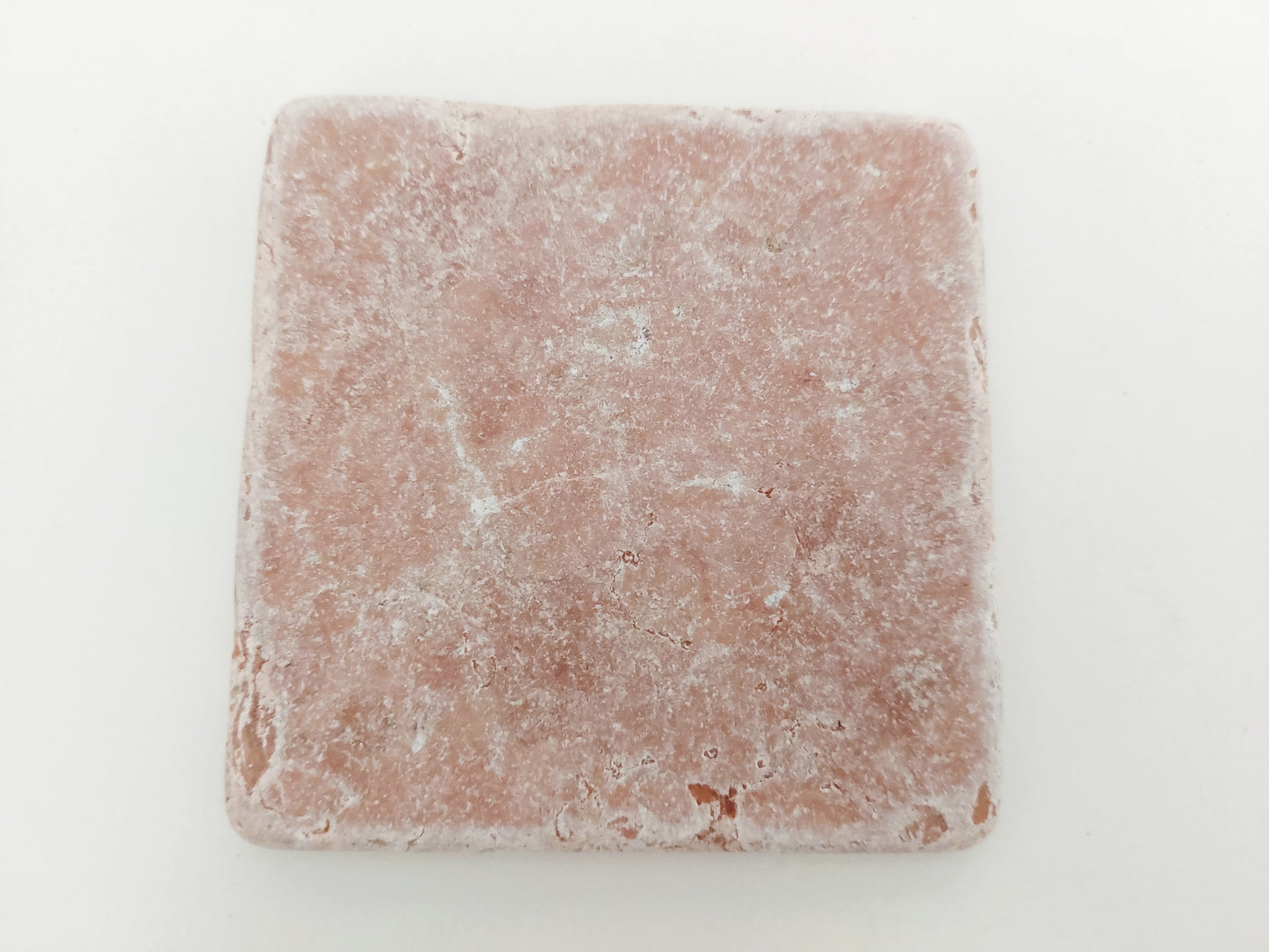 Rustic Tumbled Natural Rose Marble Coasters set
