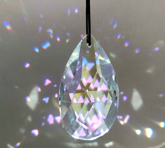 Large Hanging Crystals Prism Rainbow Maker Suncatcher 76mm