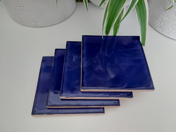 Ceramic Blue Coasters