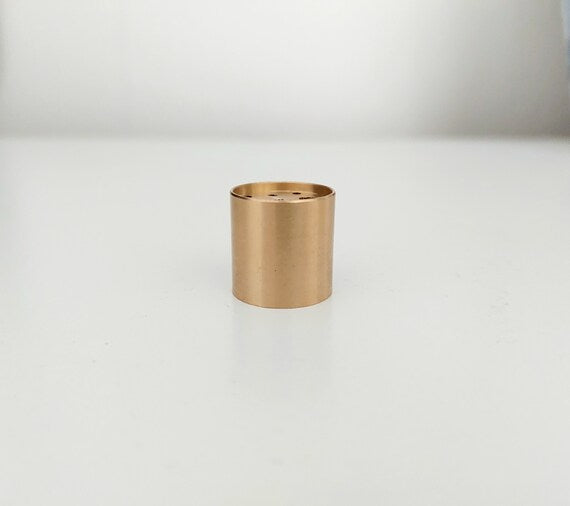 Stylish Minimal Gold Brass Cylinder Incense Stick Holder