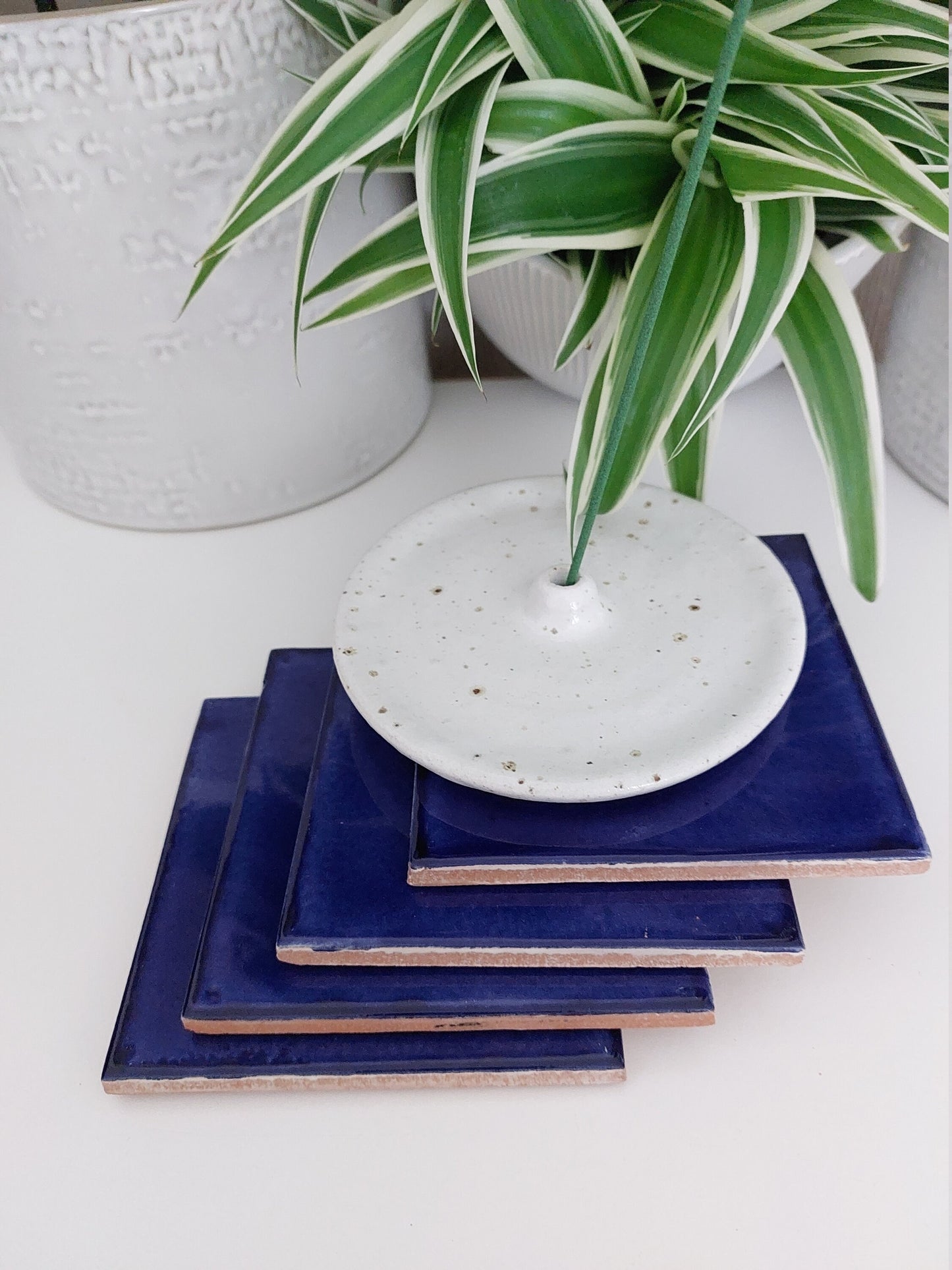 Ceramic Blue Coasters