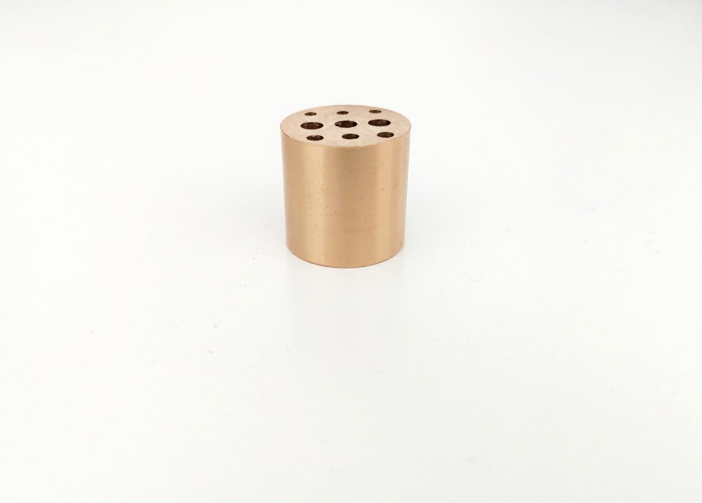 Stylish Minimal Gold Brass Cylinder Incense Stick Holder