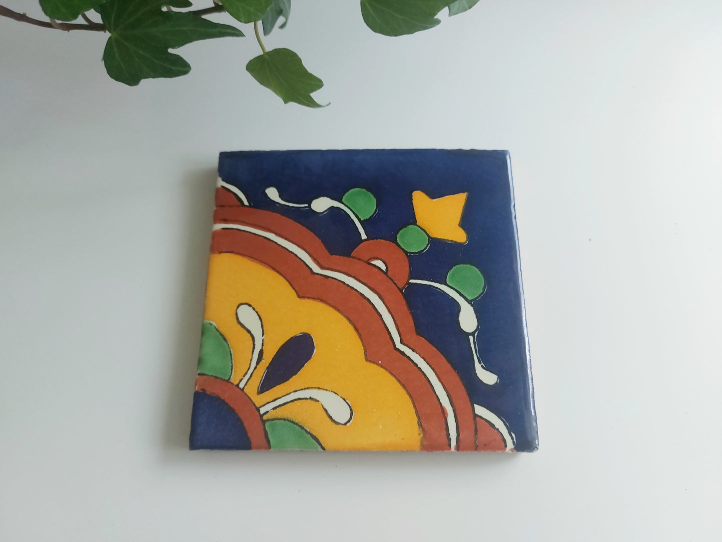 Ceramic Mix Blue, Brown and Yellow Coasters
